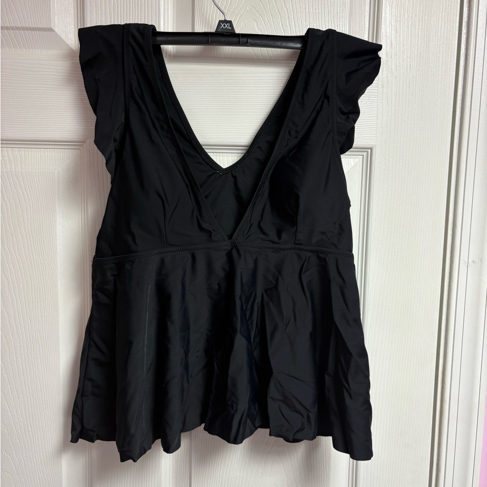 Elegant Black Women's Swim Top